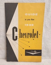 Guide to your New 1959 Chevrolet Owner Manual Vintage Retro Collectible