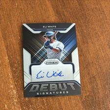 Eli White 2022 Panini Prizm Debut Signatures Auto DS-EW Rangers Braves Clemson