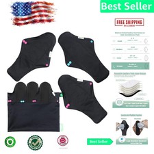 Soft Charcoal Reusable Menstrual Pads in X-Large - Stylish  Practical Black