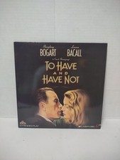 To Have And Have Not 1945 / 1972 / 1990 Laserdisc LD Extended Play Black White