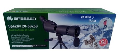 BRESSER Spektiv 20-60x60 mit Zoomfunktion + Transporttasche - 360 Grad - NEU