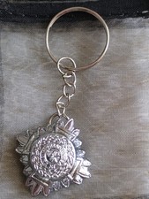Inspector Rank Pip Police Tunic Collar Tag Keyring. With Gift Pouch & Box.
