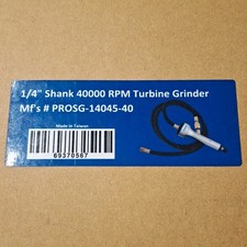 Pro Source PROSG-14045-40 1/4" Shank 40,000 RPM Turbine Grinder w/ Hose