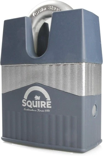 Squire Warrior Heavy Duty Work Padlock 65mm Closed Shackle Armoured Steel Body