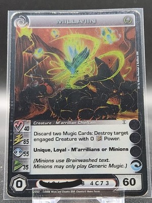 Chaotic Card : (Max E) Milla'iin Beyond The Doors First Edition Rare creature Hp
