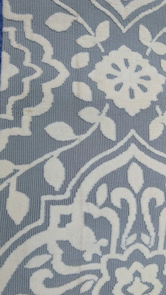 Grayish Blue Surya Tufted Carpet Runner 2 x 8 - Image 3 of 4