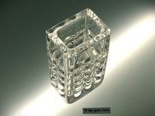 60er DESIGN OP Art - -- ICHENDORF - VASE - GLAS -- - Entwurf: Horst Tüselmann