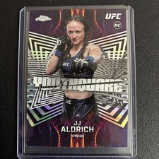 2026 TOPPS CHROME UFC YOUTHQUAKE JJ ALDRICH RC SP CASE HIT