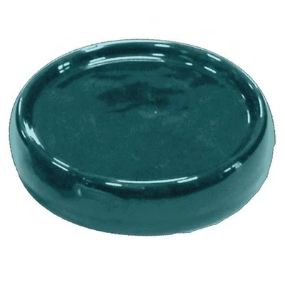 Porte Savon en Céramique "Bullea" 10cm Bleu Émeraude - Photo 1/3