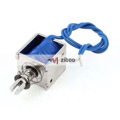 JF-0826B DC 12V 10mm 2Kg 4.4lb Push Pull Type Open FrameSolenoidElectromagnet Kd
