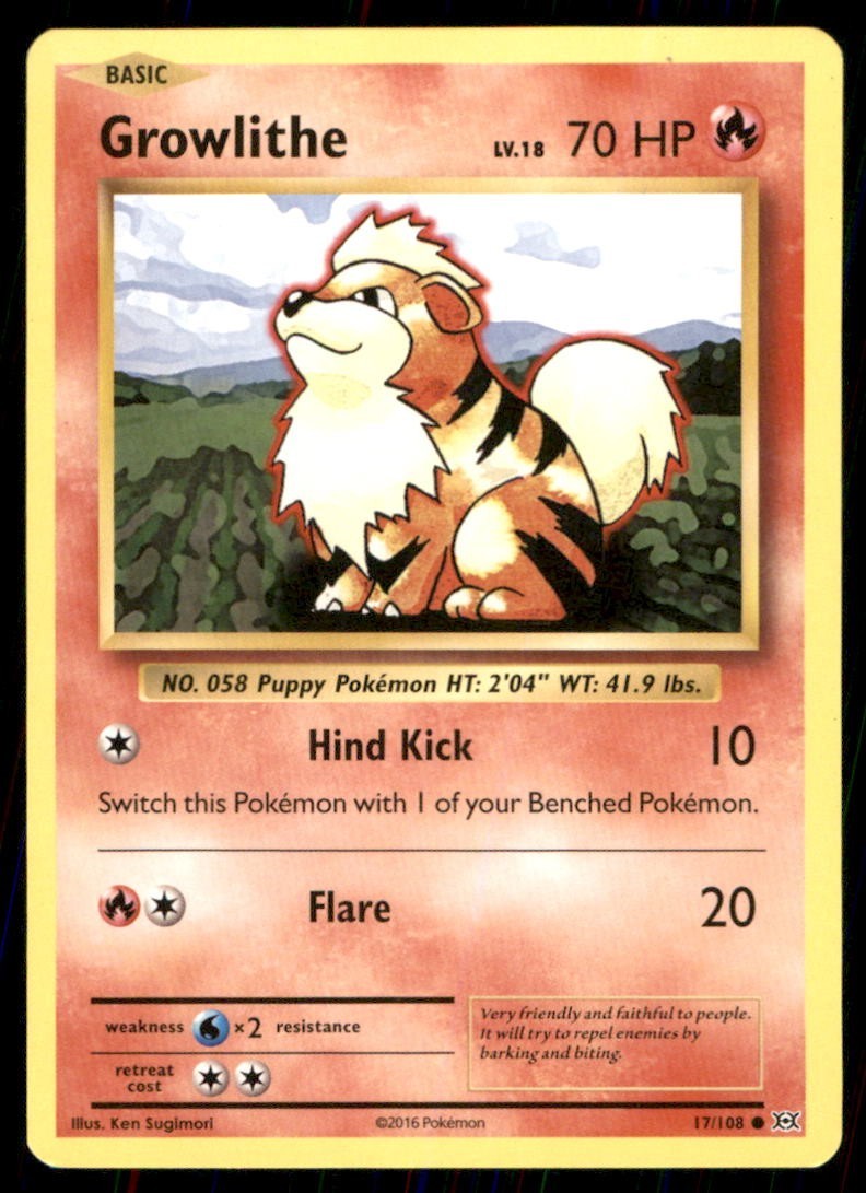 Pokémon TCG Regular Non-Holo growlithe