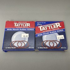 2 Boxes -24 Tattler Replacement Rings Wide Mouth Canning Jar Rubber Made in USA