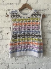 Autumn Cashmere Multi-color knit vest