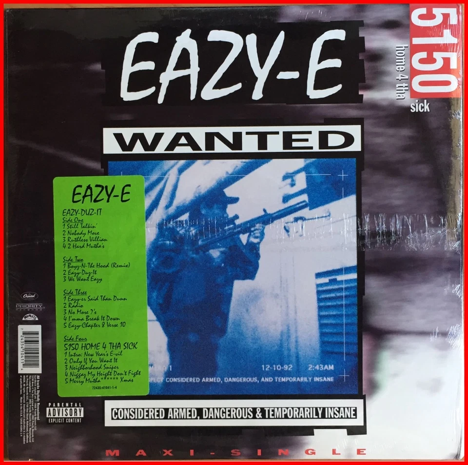GANGSTA RAP 2 x LP Eazy-E-eazy-duz-it/home 4 tha sick RUTHLESS GATEFOLD SEALED! - Image 2 of 2