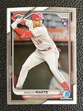 2024 Noelvi Marte Bowman Chrome Baseball RC #4 Cincinnati Reds