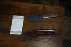 Griffin Co. Scout Medic CRbon Fiber Scales, Satin blade & Leather pocket sheath — photo 1