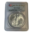 2026 (W) $1 American Silver Eagle PCGS MS70 First Day Of Issue West Point 12A