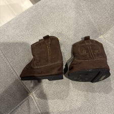 Build a Bear Pair of Brown Faux Leather Cowboy Boots w/Hook  Loop Closure