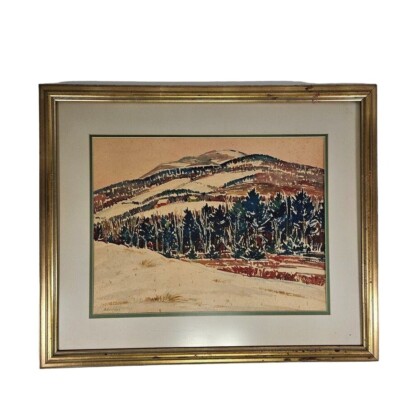 JOHN R KOOPMAN Watercolor Painting Framed Signed 29 x 24