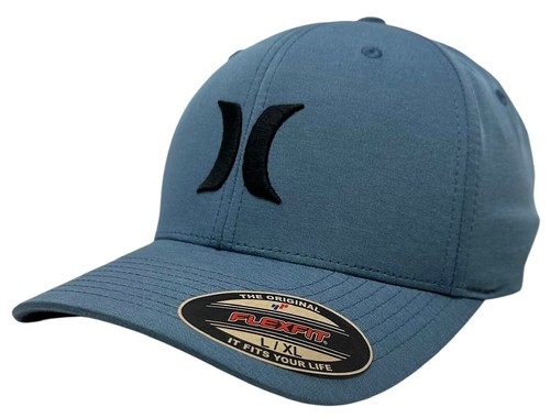 Hurley Men's Hat Icon Texture Stretch Flex Fit Cap in L/XL Midnight Navy - 第 1/3 張圖片