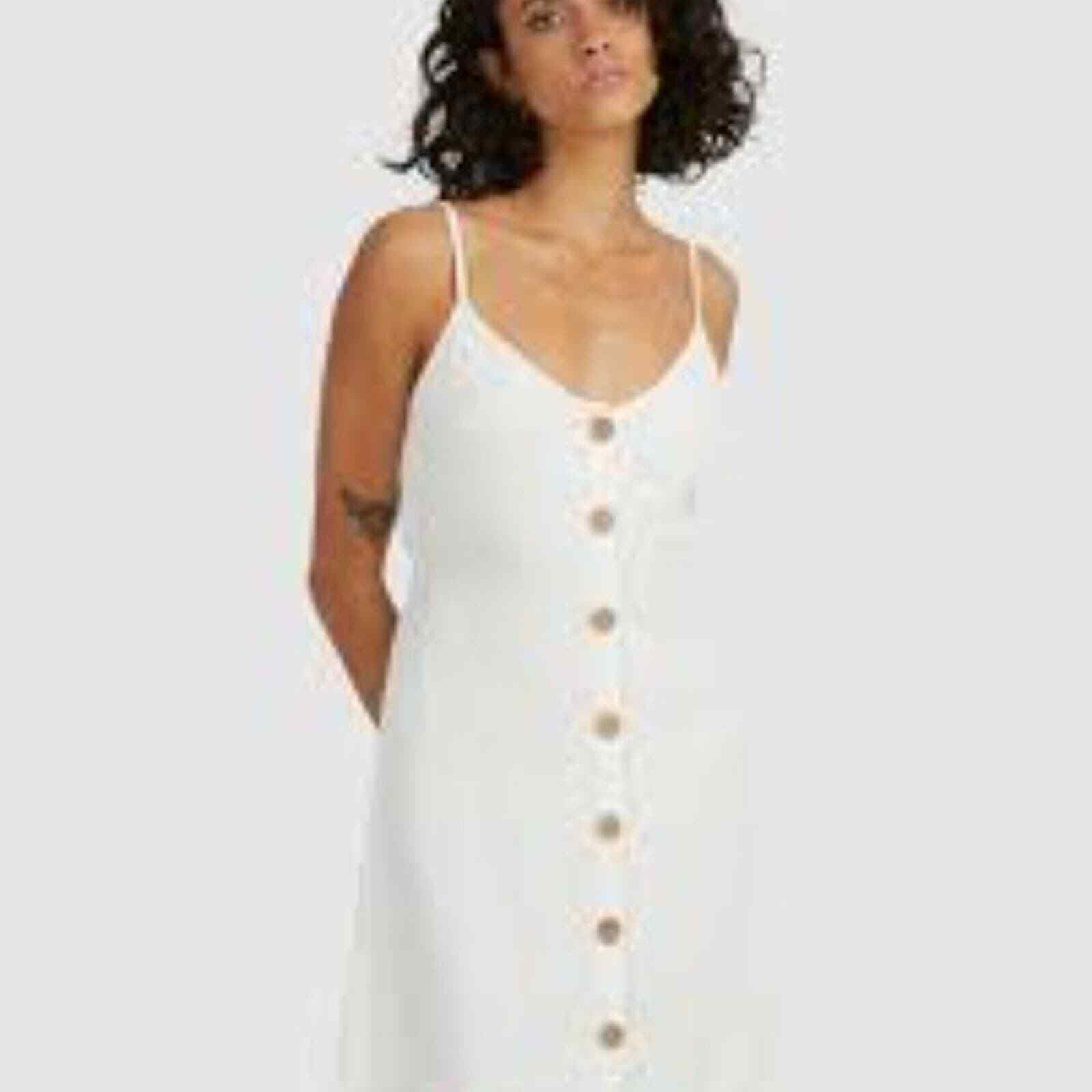 Thread and Supply White Button Down Mini Dress Si… - image 2