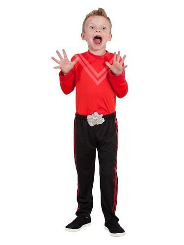 Wiggles Boys Girls Deluxe Purple Blue Red Wiggle Costume Poly Bag - Picture 3 of 12