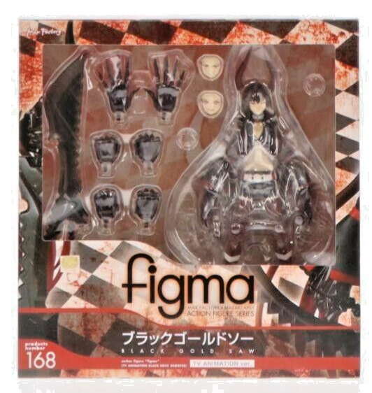 Max Factory Figma Black Rock Shooter Black Gold Saw #168 Figure