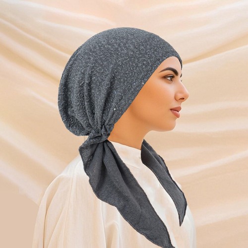 Sombreros de hiyab para mujeres musulmanas gorras de turbante cubierta para la cabeza gorro islámico árabe indio - Imagen 8 de 55