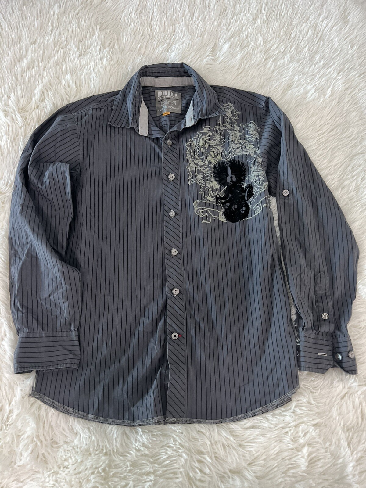drill-clothing-co-teen-boy-long-sleeve-shirt-size-l-14-16-ebay