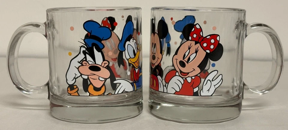 Набор из 4 стеклянных кружек с персонажем Disney Anchor Hocking — Микки Минни Дональд - Изображение 3 из 4