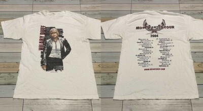 Vintage 2004 Hilary Duff Band Tour Cotton Men Women S-4XL T-Shirt BT789