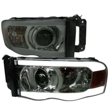 Fits 02-05 DODGE RAM Projector Headlights With Clear Lens