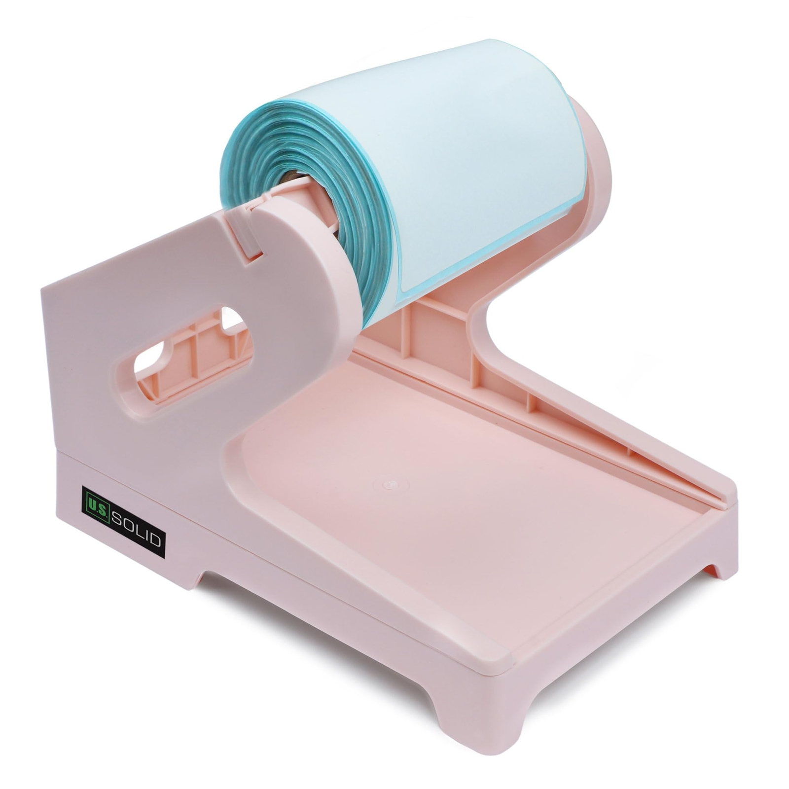 U.S. Solid Pink Holder For Rolls And Fanfold Labels, 7.28 inches Max. Diameter