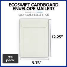 75 - 9.75 x 12.25 "EcoSwift" Brand Self Seal Photo Cardboard Envelope Mailers