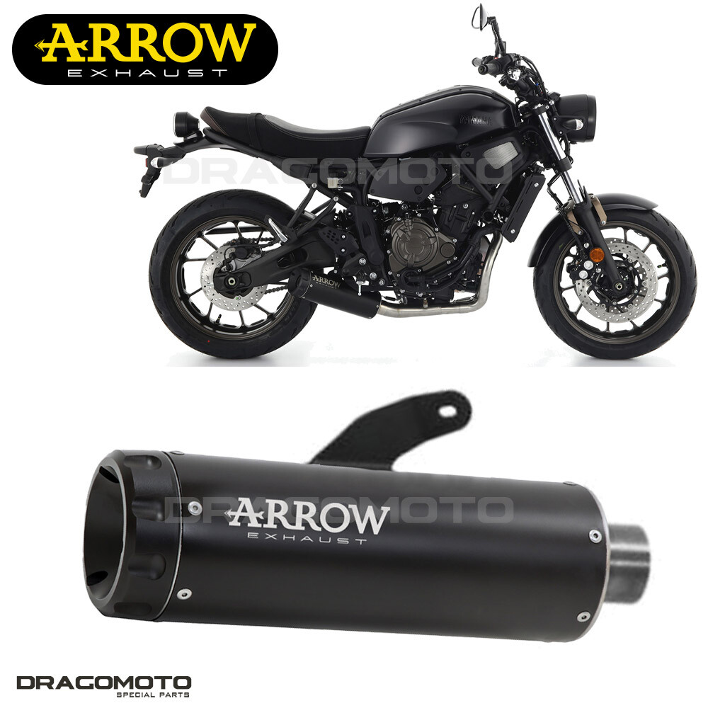 Silenziatore YAMAHA XSR 700 2023 2024 ARROW N Nero REBEL