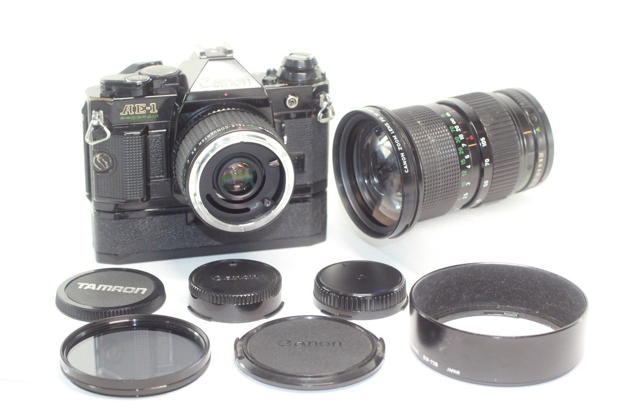 フィルムカメラ Canon AE-1 PROGRAM 35-105mm 1:3.5 Canon AE-1 Program 35-105mm F/3.5 キヤノン 一眼レフ フィルムカメラ