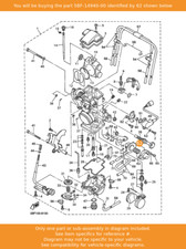 YAMAHA Diaphragm Assy, 5BF-14940-00 OEM WR400F