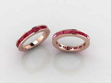 Personally Designed Rose gold Ruby eternity ring