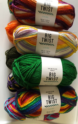 BIG TWIST LIVING YARN..3.85 OZ..199 YDS- MANY COLORS-RESTOCKED