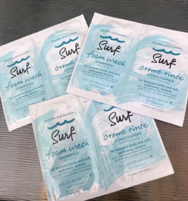 3x Bumble and Bumble Surf Creme Rinse Foam Wash Shampoo & Conditioner