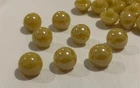 10 Blonde Yellow Shank Buttons 12mm A31-15 AUSSIE SELLER