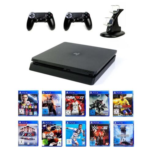 SONY PS4 SLIM Konsole 500GB + Controller - Playstation 4 - Zustand: gut