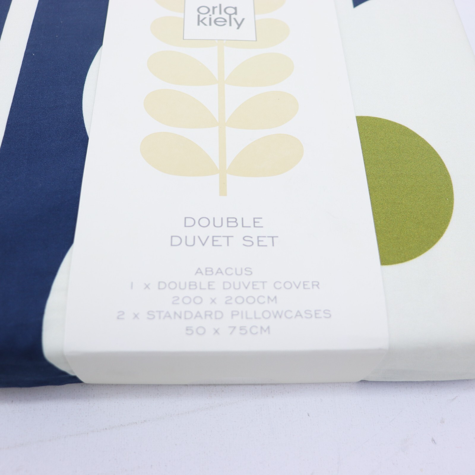 Orla Kiely Abacus Duvet Cover Set Navy Double eBay