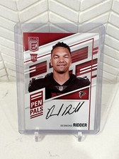 2022 DESMOND RIDDER Donruss Elite Pen Pals RC Rookie Black Ink ON CARD AUTO SP