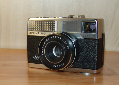 AGFA Optima 200 Sensor - Appareil Photo 35 Mm Vintage En Bon état, Prêt à Capturer Vos Souvenirs !