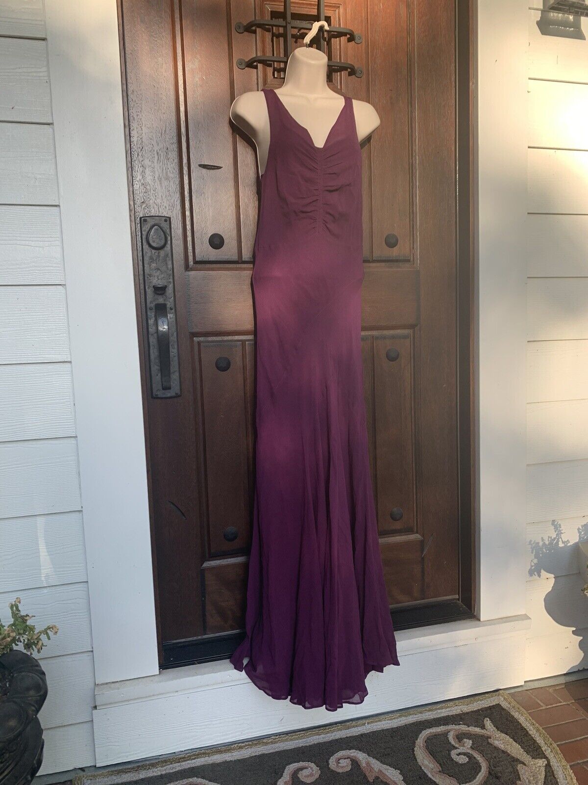 Rare Trashy Diva Bias Cut Deco 30s Purple Dress S… - image 1