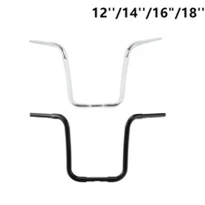 12''/14''/16"/18'' Ape Hanger 1 1/4" Handlebar Fit For Harley Softail FLST FXST