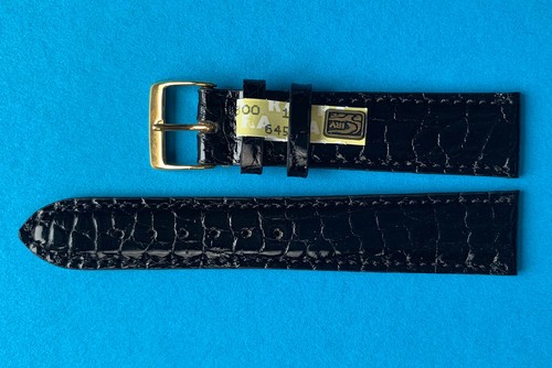 Vero Coccodrillo Cinturino Made in Germany 16,17,18,19,20mm Nero Braun Blu / 58 - Imagen 6 de 8