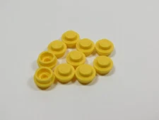 LEGO Lot of 10 Yellow Round 1x1 Plates C6