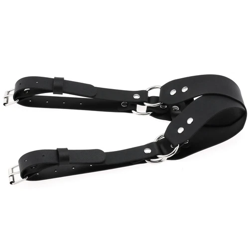 New Fashion Party Costume Club Accessories Gothic Punk Blindfold Leather Eyemask - Picture 4 of 23